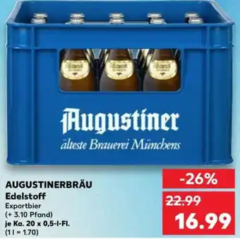 Kaufland AUGUSTINERBRÄU Edelstoff Exportbier Angebot