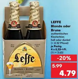 Kaufland LEFFE Blonde oder Brune Angebot