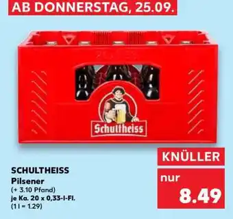 Kaufland SCHULTHEISS Pilsener Angebot