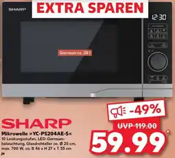 Kaufland SHARP Mikrowelle YC-PS204AE-S Angebot
