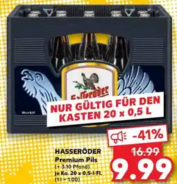 Kaufland HASSERÖDER Premium Pils Angebot