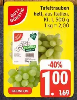 Edeka Tafeltrauben hell Angebot