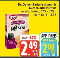 Edeka Dr. Oetker Backmischung für Kuchen oder Muffins Angebot