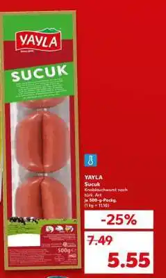 Kaufland YAYLA Sucuk Angebot