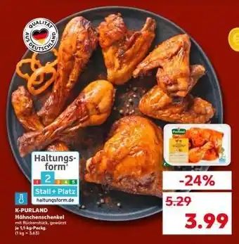 Kaufland K-PURLAND Hähnchenschenkel Angebot