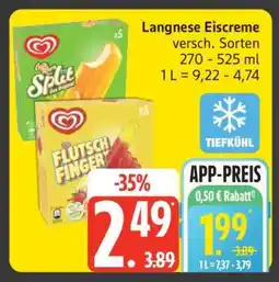 Edeka Langnese Eiscreme Angebot