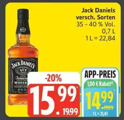 Edeka Jack Daniels versch. Sorten Angebot