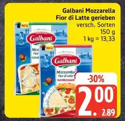 Edeka Galbani Mozzarella Fior di Latte gerieben Angebot