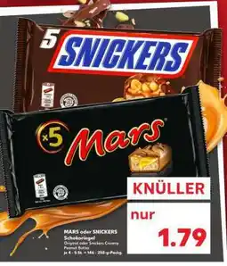 Kaufland MARS oder SNICKERS Schokoriegel Angebot