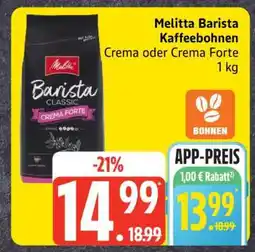 Edeka Melitta Barista Kaffeebohnen Angebot