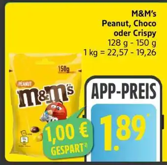 Edeka M&M's Peanut, Choco oder Crispy Angebot