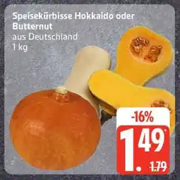 Edeka Speisekürbisse Hokkaido oder Butternut Angebot