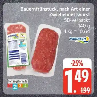 Edeka Bauernfrühstück nach Art einer Zwiebelmettwurst Angebot