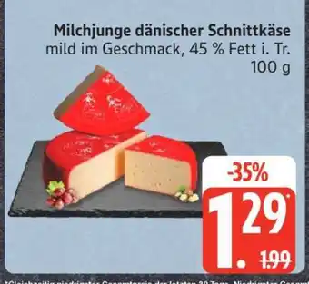 Edeka Milchjunge, dänischer Schnittkäse Angebot