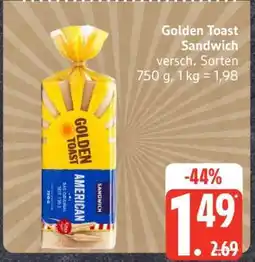 Edeka Golden Toast Sandwich Angebot