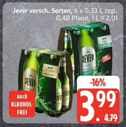 Edeka Jever, versch. Sorten Angebot