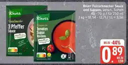 Edeka Knorr Feinschmecker Sauce und Suppen Angebot
