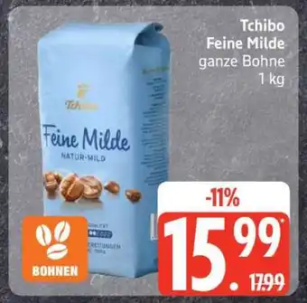 Edeka Tchibo Feine Milde ganze Bohne 1 kg Angebot