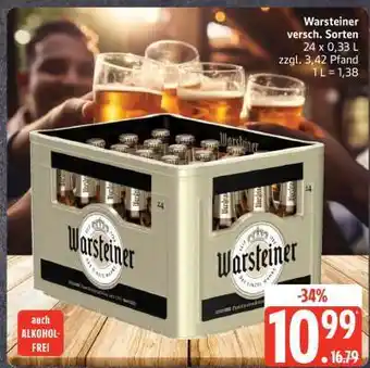 Edeka Warsteiner, versch. Sorten Angebot