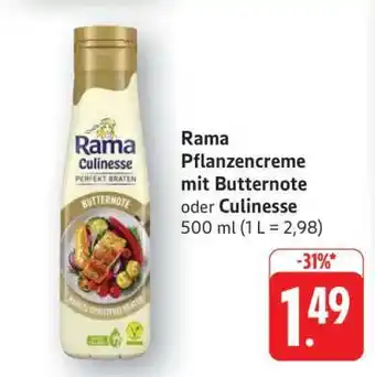 Edeka Rama Culinesse Pflanzencreme Angebot