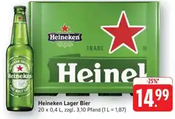 Edeka Heineken Lager Bier Angebot