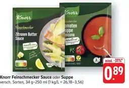 Edeka Knorr Feinschmecker Sauce oder Suppe Angebot