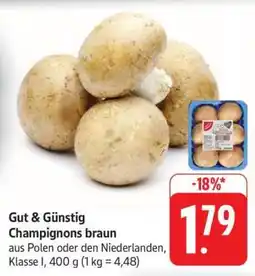 Edeka Gut & Günstig Champignons braun Angebot