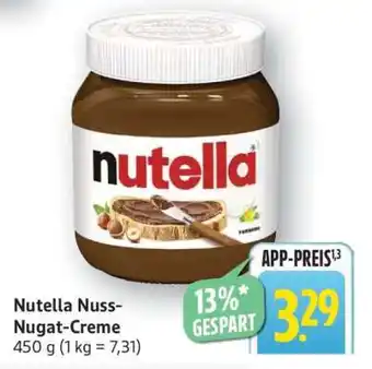 Edeka Nutella Nuss-Nugat-Creme Angebot