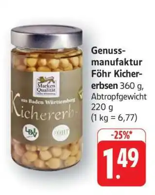 Edeka Genussmanufaktur Föhr Kichererbsen Angebot