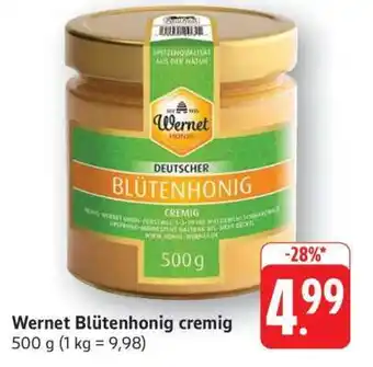 Edeka Wernet Blütenhonig cremig Angebot