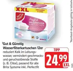 Edeka Gut & Günstig Wasserfilterkartuschen 12er Angebot