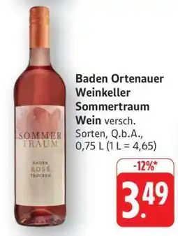 Edeka Baden Ortenauer Weinkeller Sommertraum Wein Angebot