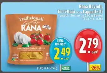 Edeka Rana Ravioli, Tortelloni oder Cappelletti Angebot