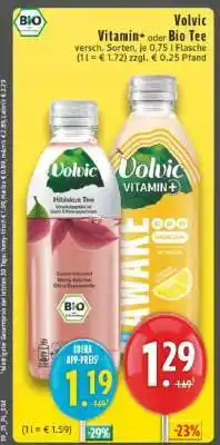 Edeka Volvic Vitamin + oder Bio Tee Angebot