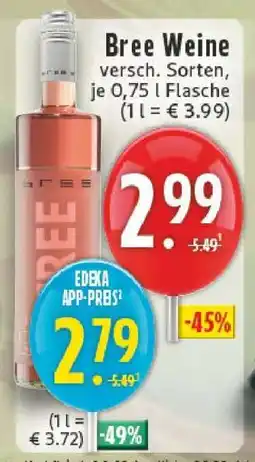 Edeka BREE Weine Angebot