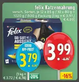 Edeka felix Katzennahrung Angebot