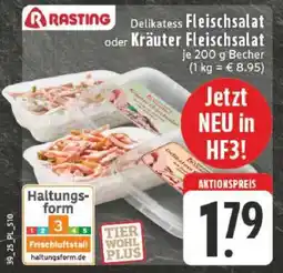 Edeka Rasting Delikatess Fleischsalat oder Kräuter Fleischsalat Angebot