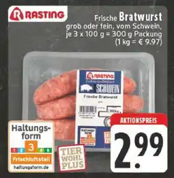 Edeka Rasting Frische Bratwurst Angebot