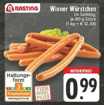 Edeka Rasting Wiener Würstchen Angebot