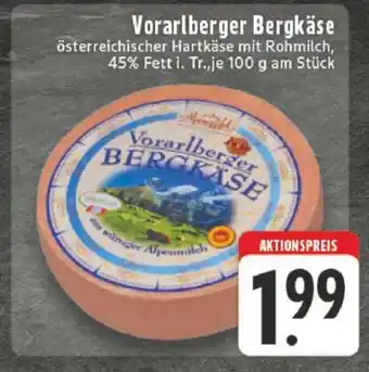 Edeka Vorarlberger Bergkäse Angebot