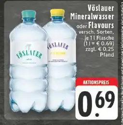 Edeka Vöslauer Mineralwasser oder Flavours Angebot
