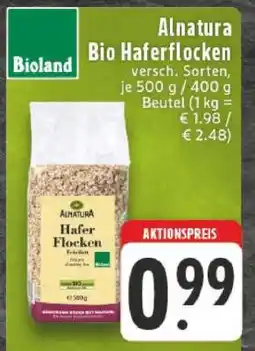 Edeka Alnatura Bio Haferflocken Angebot