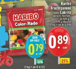 Edeka Haribo Fruchtgummi oder Lakritz Angebot