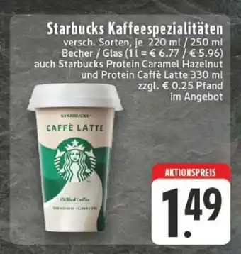 Edeka Starbucks Kaffeespezialitäten Angebot