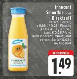 Edeka innocent Smoothie oder Direktsaft Angebot