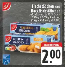 Edeka Fischstäbchen oder Backfischstäbchen Angebot