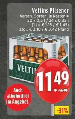 Edeka VELTINS Pilsener Angebot