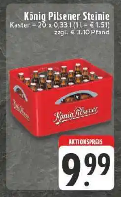 Edeka König Pilsener Steinie Angebot
