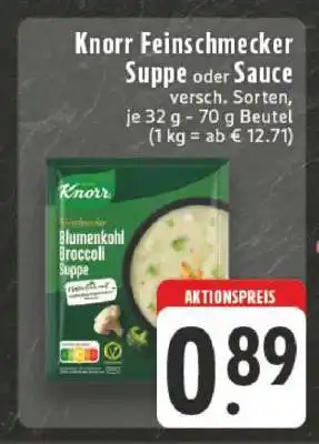 Edeka Knorr Feinschmecker Suppe oder Sauce Angebot
