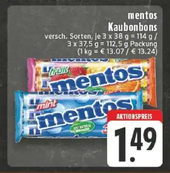 Edeka mentos Kaubonbons Angebot